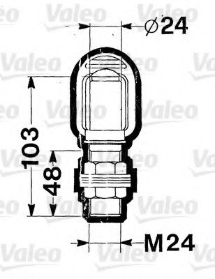 VALEO 084158 Holder, rotating beacon